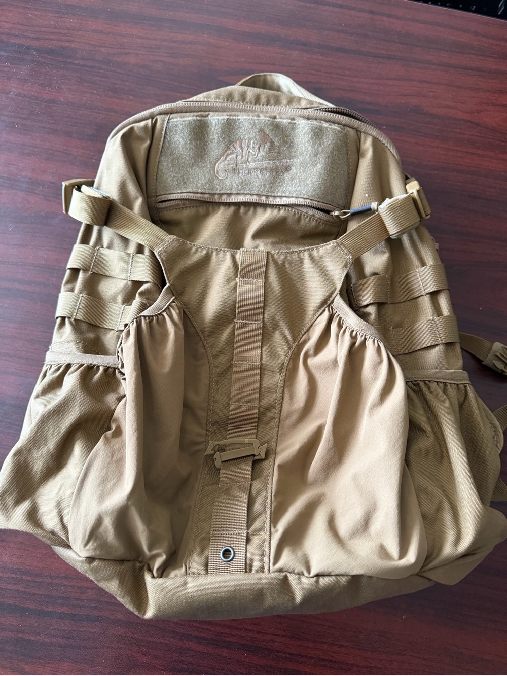 Coyote Brown Tactical Backpack with MOLLE Panels